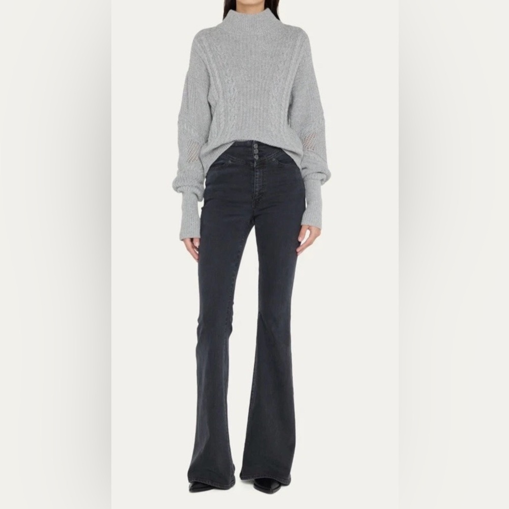 Veronica Beard High Waisted Flared Denim